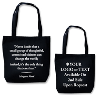 Eco Friendly Tote With Quote"Change The World"